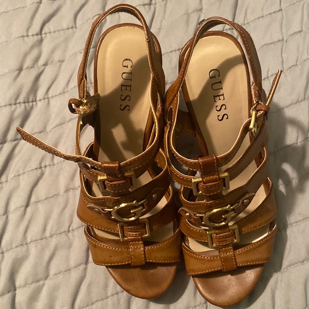 - G by Guess Brown Sandals